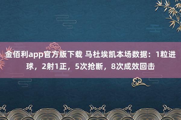 金佰利app官方版下载 马杜埃凯本场数据：1粒进球，2射1正，5次抢断，<a href=