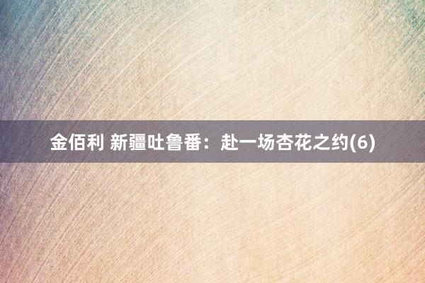 金佰利 新疆吐鲁番：赴一场杏花之约(6)