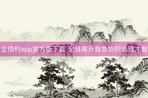金佰利app官方版下载 全链擢升救急协同治理才智
